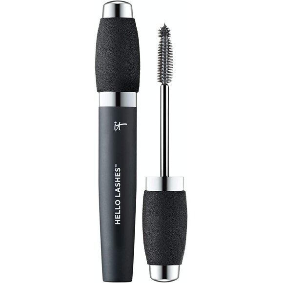 IT Cosmetics Hello Lashes 5-in-1 Black Volumizing Mascara w/ Collagen 2-PACK NEW - Picture 5 of 11